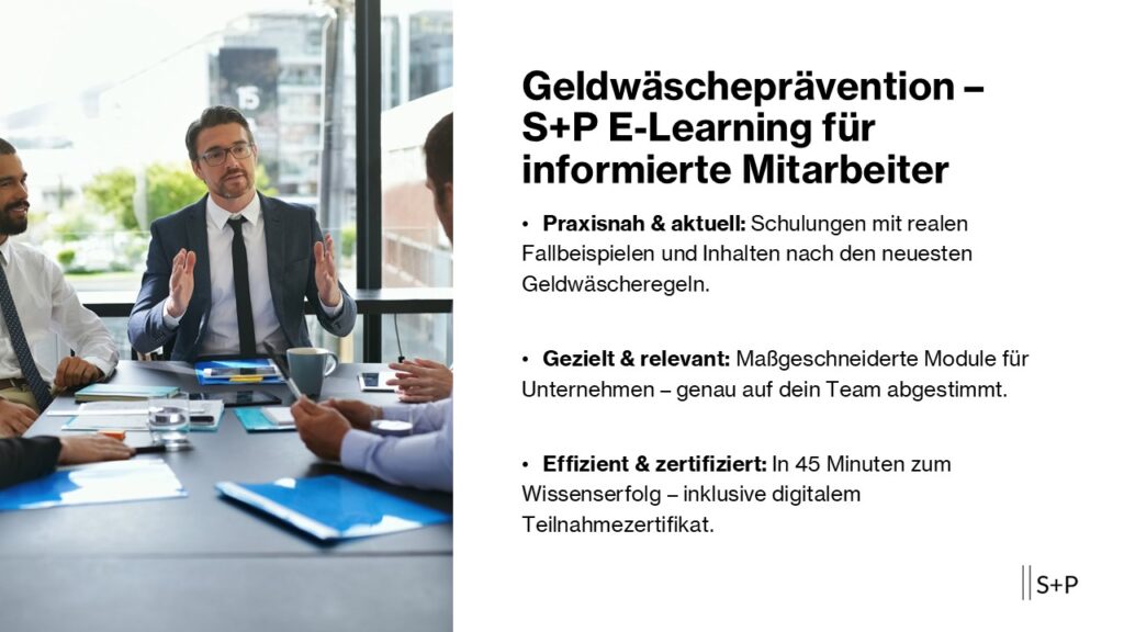 E-Learning Geldwäscheprävention: Mitarbeiter Banken